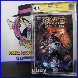 ZOMBIES ASSEMBLE #1 150 CGC 9.6 SS Signed & HULK Sketch TONY MOORE & STAN LEE